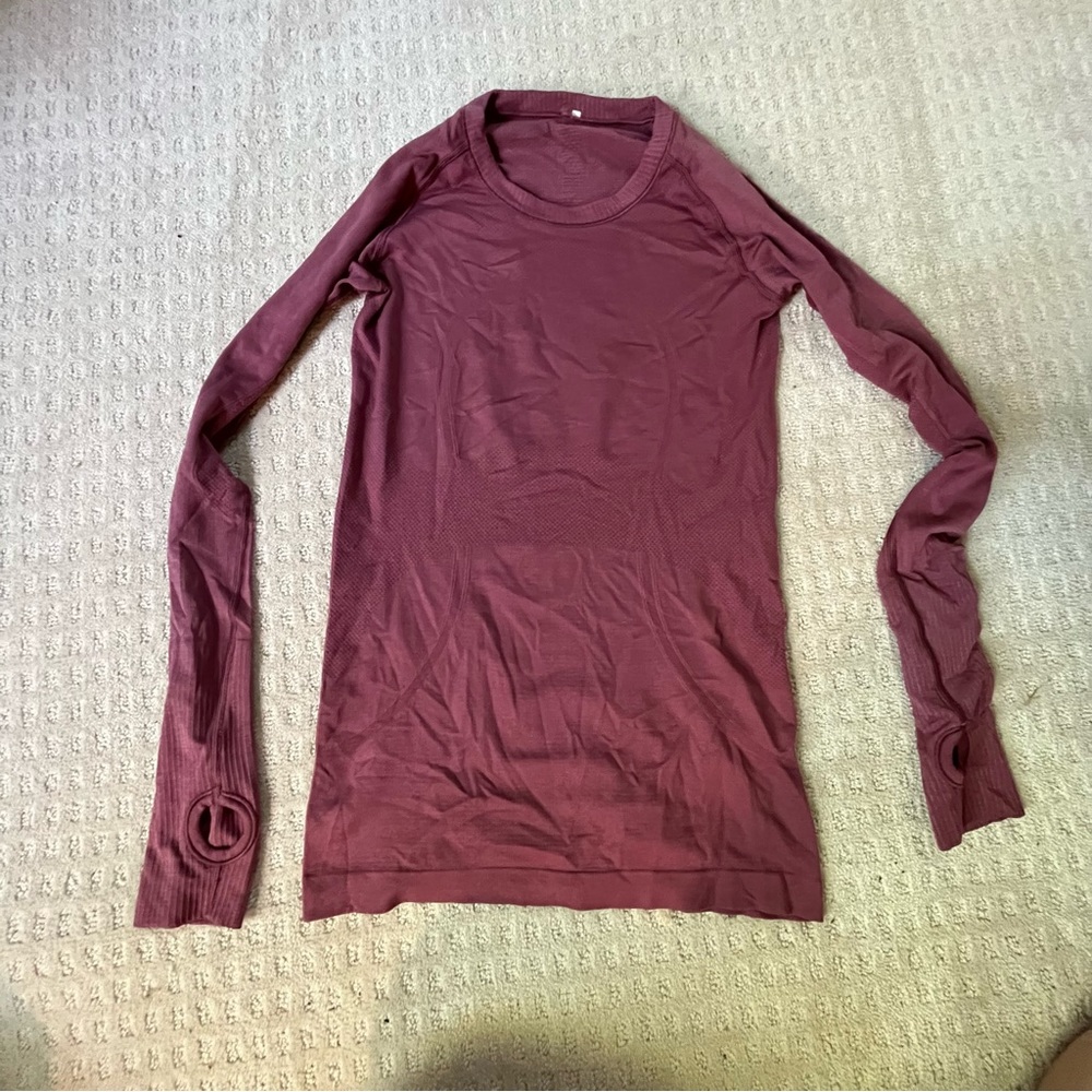 lululemon swiftly tech long sleeve dusty pink
